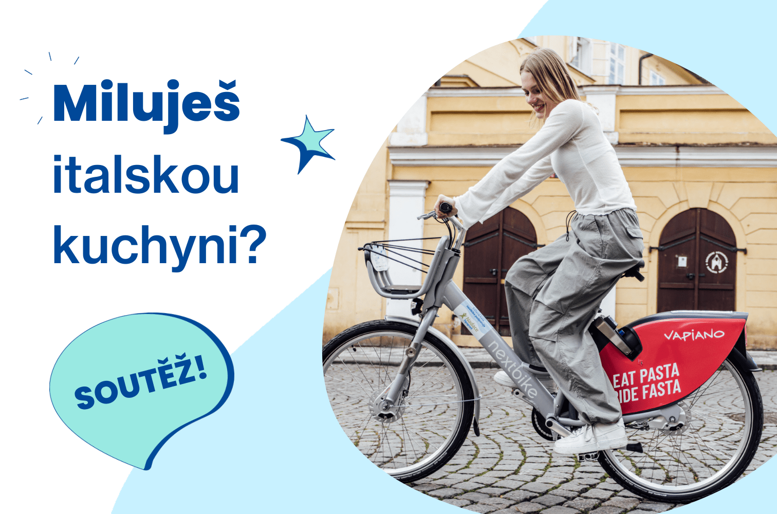 Soutěž o 3 x 1000 Kč do Vapiano? — Nextbike Czech 38 1