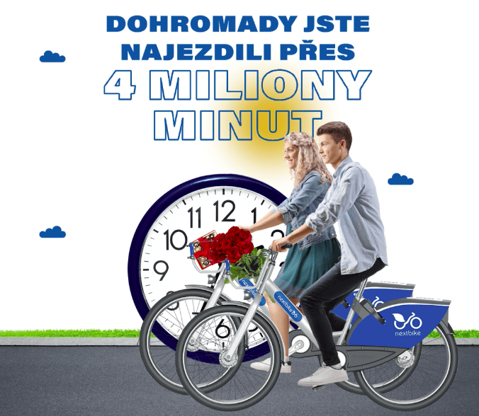 Nextbike výzva překonala očekávání — Nextbike Czech vyzva minuty 1
